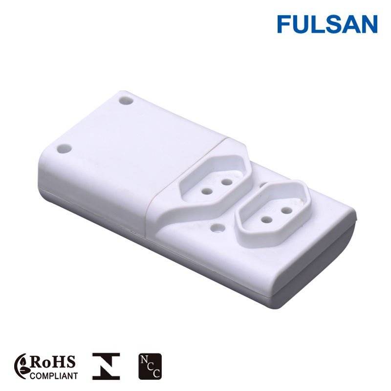 High Quality 2 Gangs Removable Extension Power Strip 6FT 1.83m