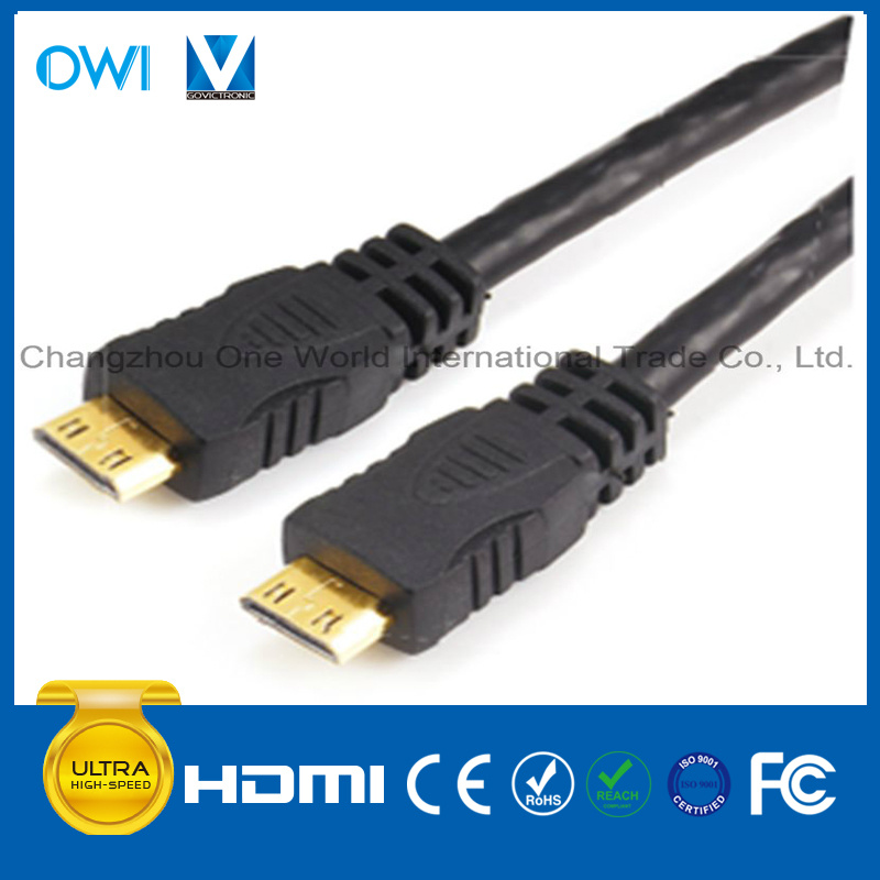 HDMI 19pin Plug to Mini HDMI Plug Cable for HDTV/4K/3D/Internet