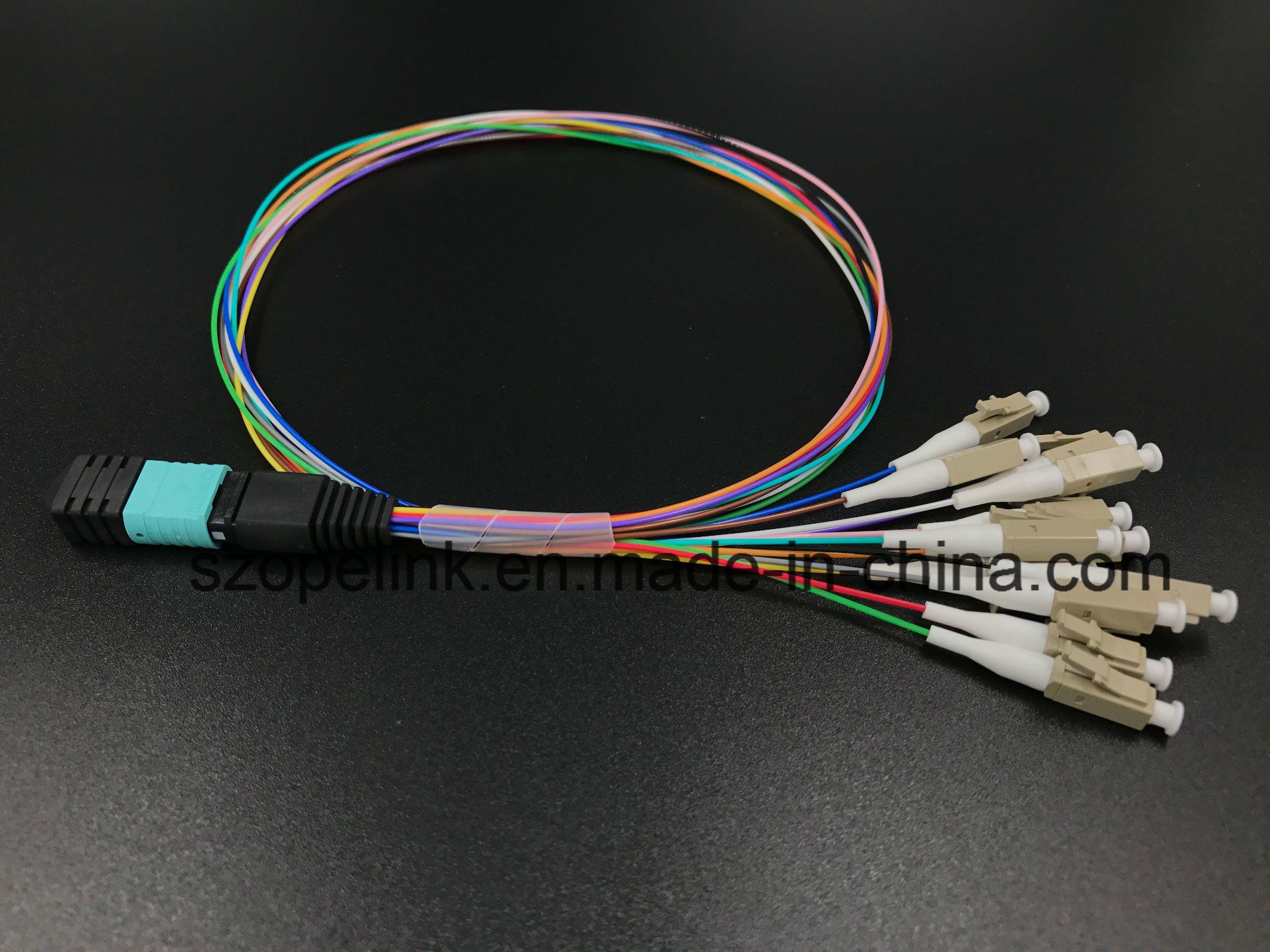 MPO-LC Fiber Optic Patch Cord mm, with Colored for Optical Fiber Communication Systems