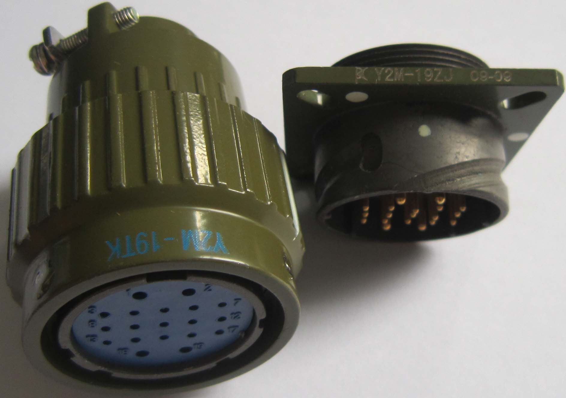 Y2m 19 Pins Cheap Cost Metal Circular Connectors