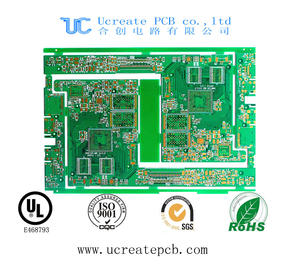 Impedance Controlled 6 Layer PCB with UL