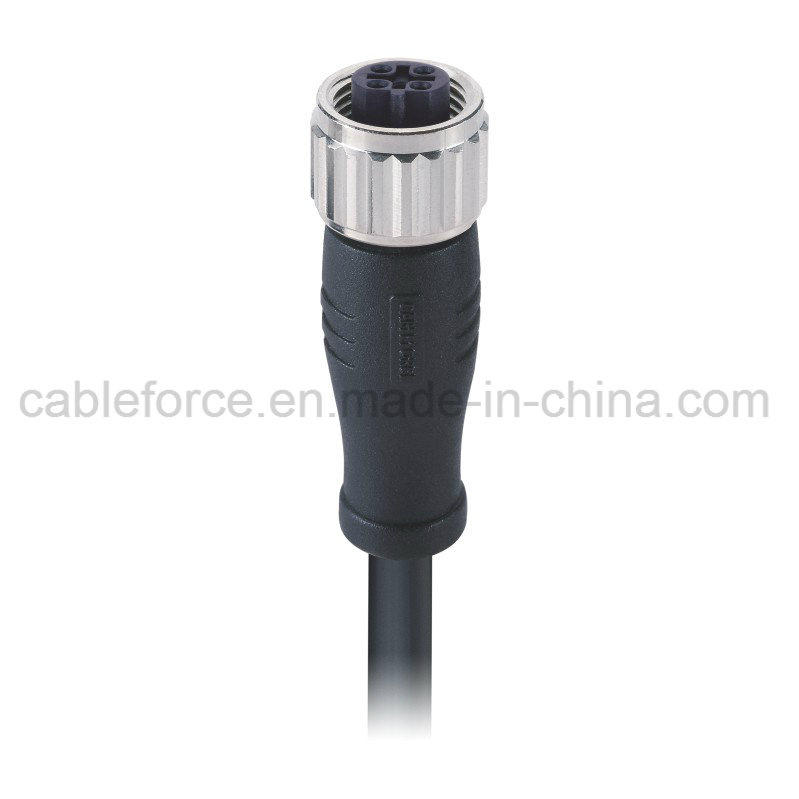 M12 Waterproof Connector 5pins B-Code Female Straight Connector with Cable Plug