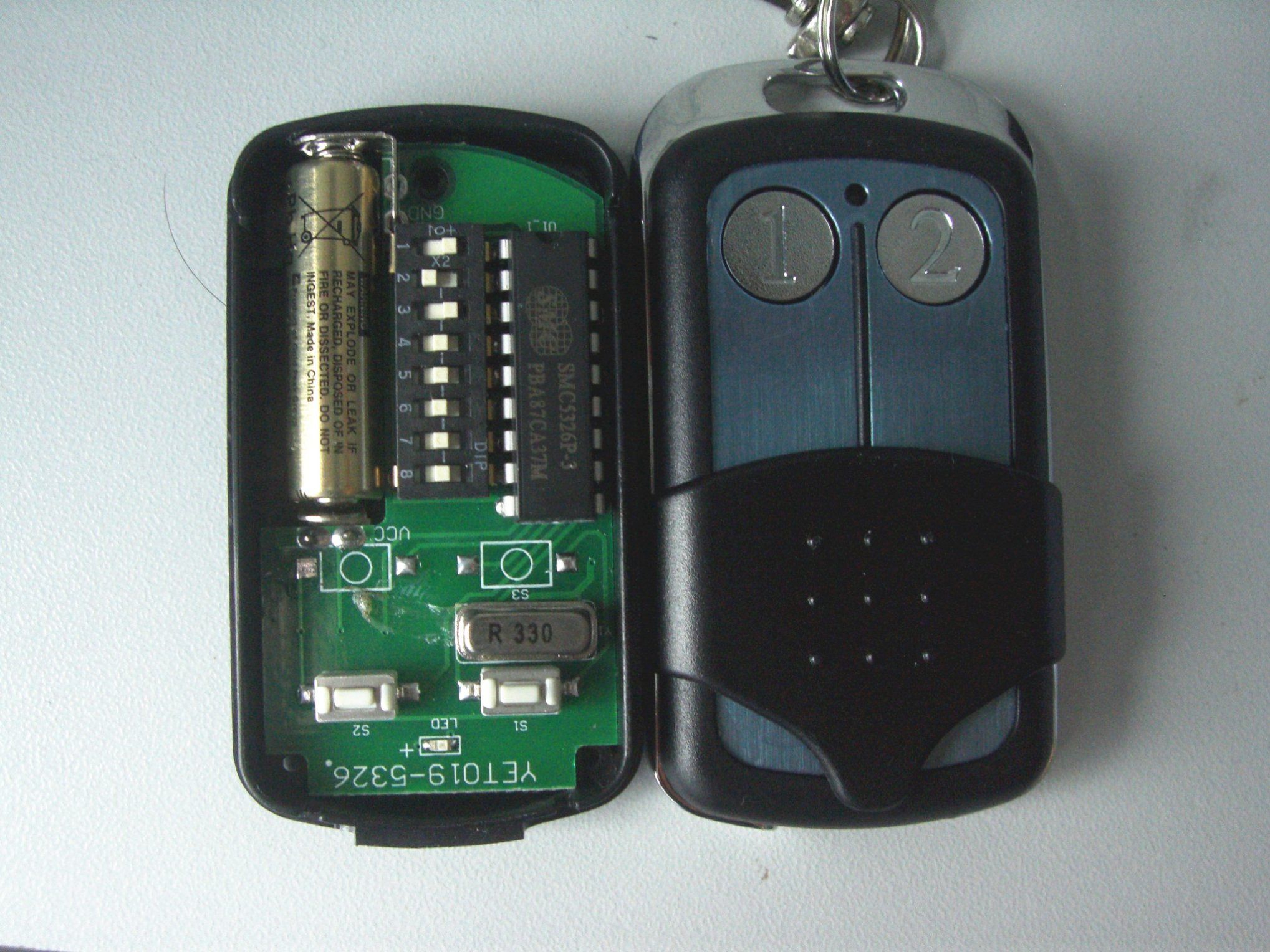 Universal Duplicator/4-Channel Cloning Remote Control for Cars Garage Doors Gate Remotes Fixed Code 433.92MHz