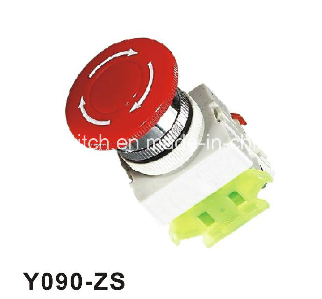 Y090-Zs Auto-Locking Emergency Mushroom Push Button Switches