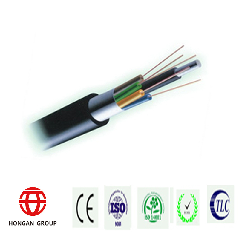 60 Core Fiber Optic Cable with Plastic Coated Aluminum Tape