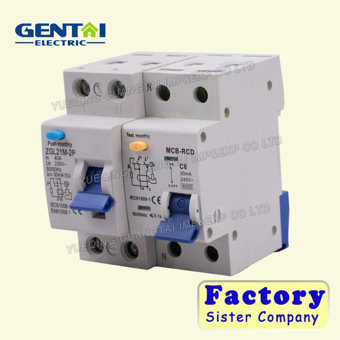 RCBO Residual Current Circuit Breaker with Overcurrent Protection (Electro magnetic)