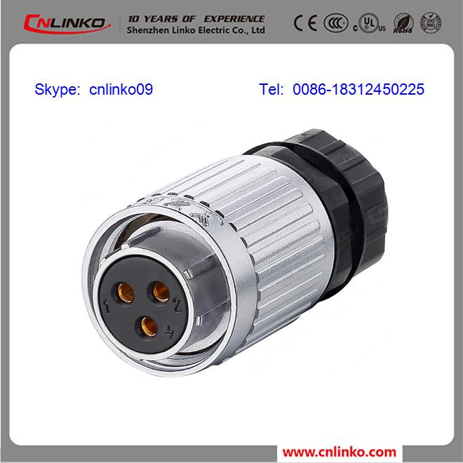 3pin Waterproof IP67 Connector in LED Panel