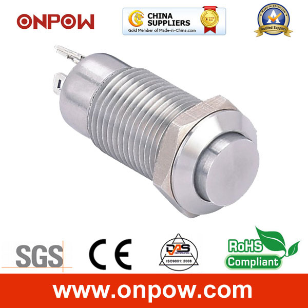 Onpow 12mm High Head Push Button Switch (GQ12-CH-10Z/J/S, CE, RoHS)