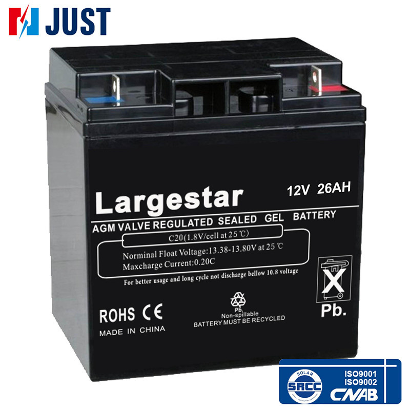UPS Battery Deep Cycle AGM Lead-Acid Battery 12V 26ah