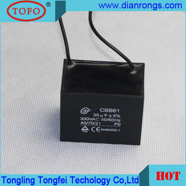 Cbb61 3UF for AC Motor Capacitor