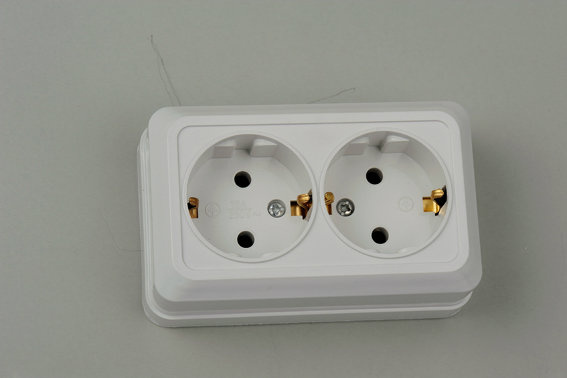 European Style Socket Double with Earthing 1128