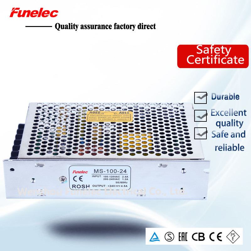 Ms-100-24 Ce Approved 24V4.2A 100W Mini Size Power Supply