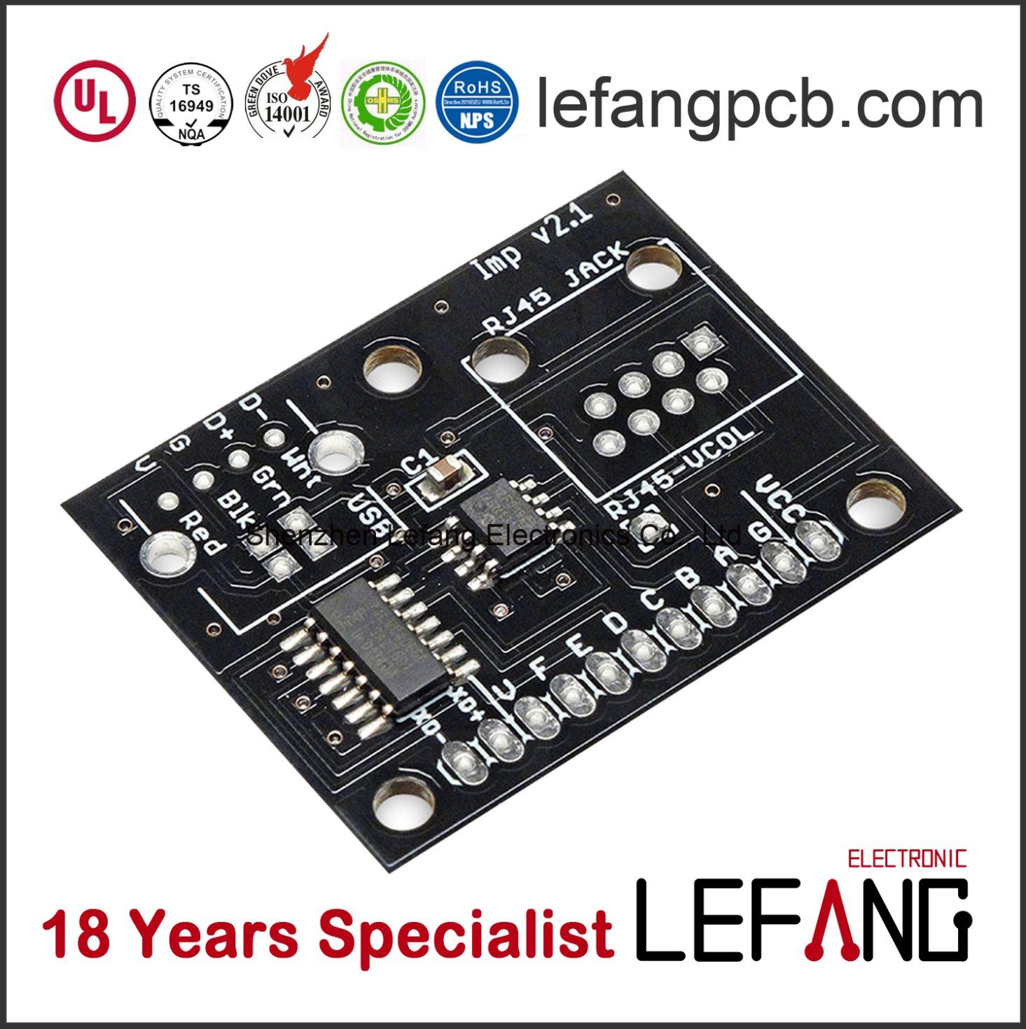 Low & High Volume PCB Circuit Board PCBA with Aoi Testing