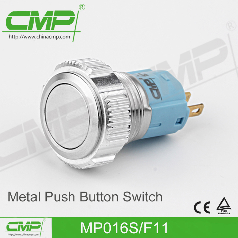 IP67 16mm Stainless Steel Metal Push Button Switch