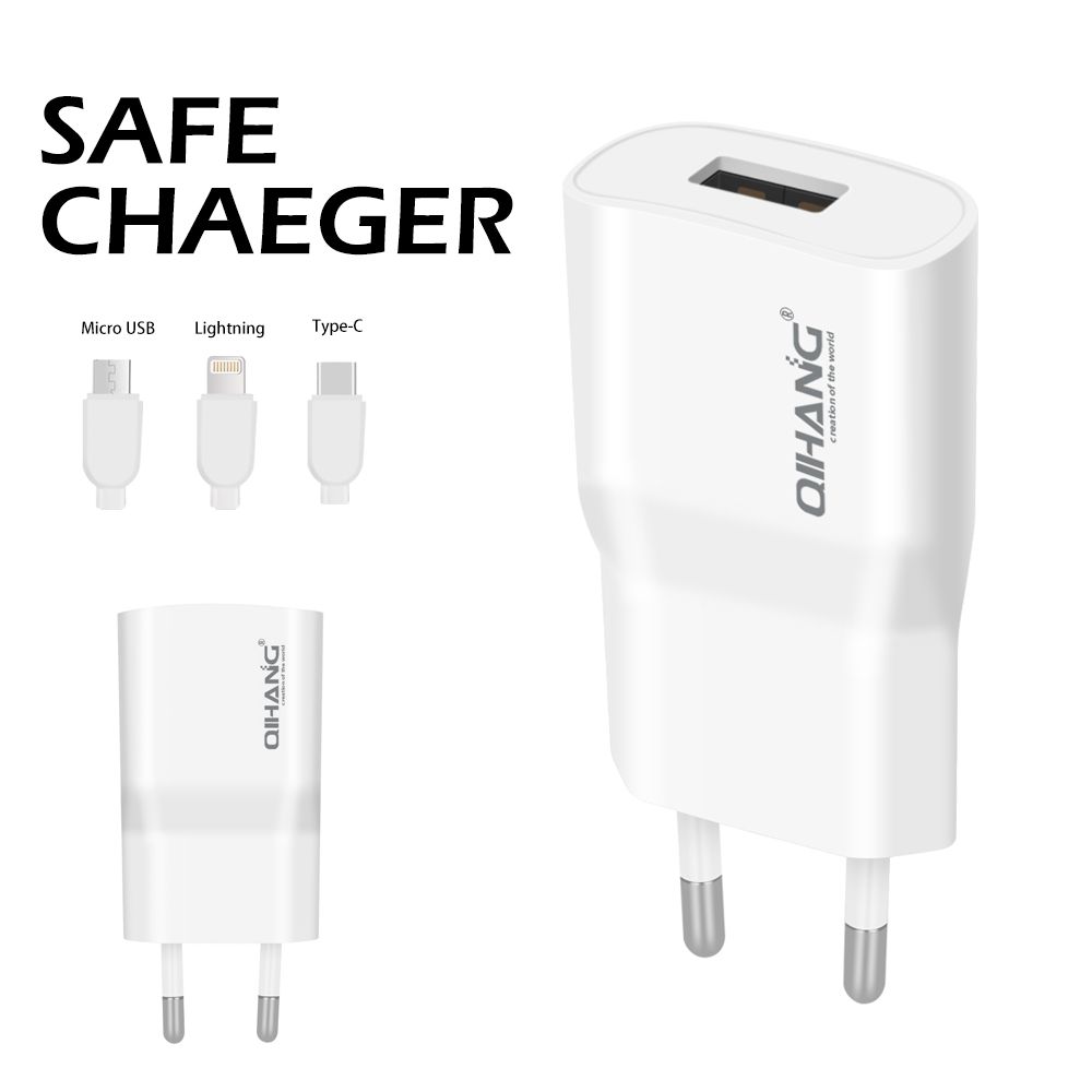 1.5A Fast Mobile Phone USB Charger with Type-C Cable