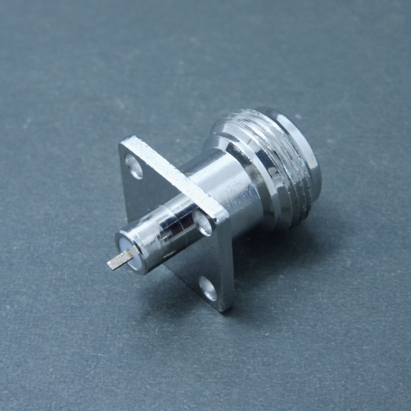 Female 16X18mm Rectangle Flange N Connector with 0.4-3 Tab Pin