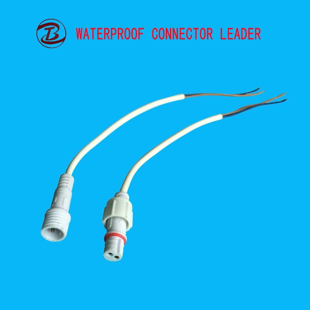 Electrical Screw Type Cable IP68 2pin Waterproof Connector