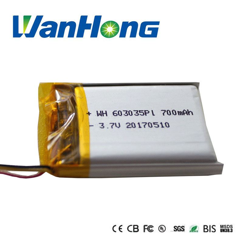 603035pl 700mAh Battery Pack for MP3/4/5