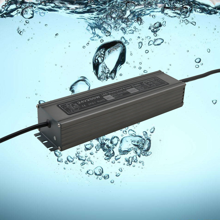 Bis Ce RoHS Waterproof LED Power Supply 24V 8A 200W