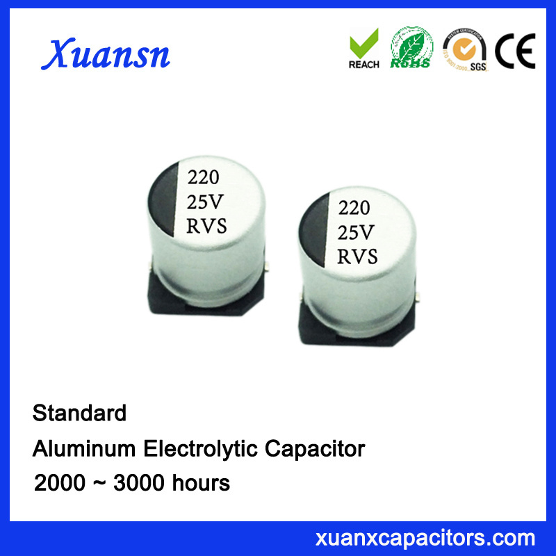 220UF 25V General SMD Electrolytic Capacitor China Supplier