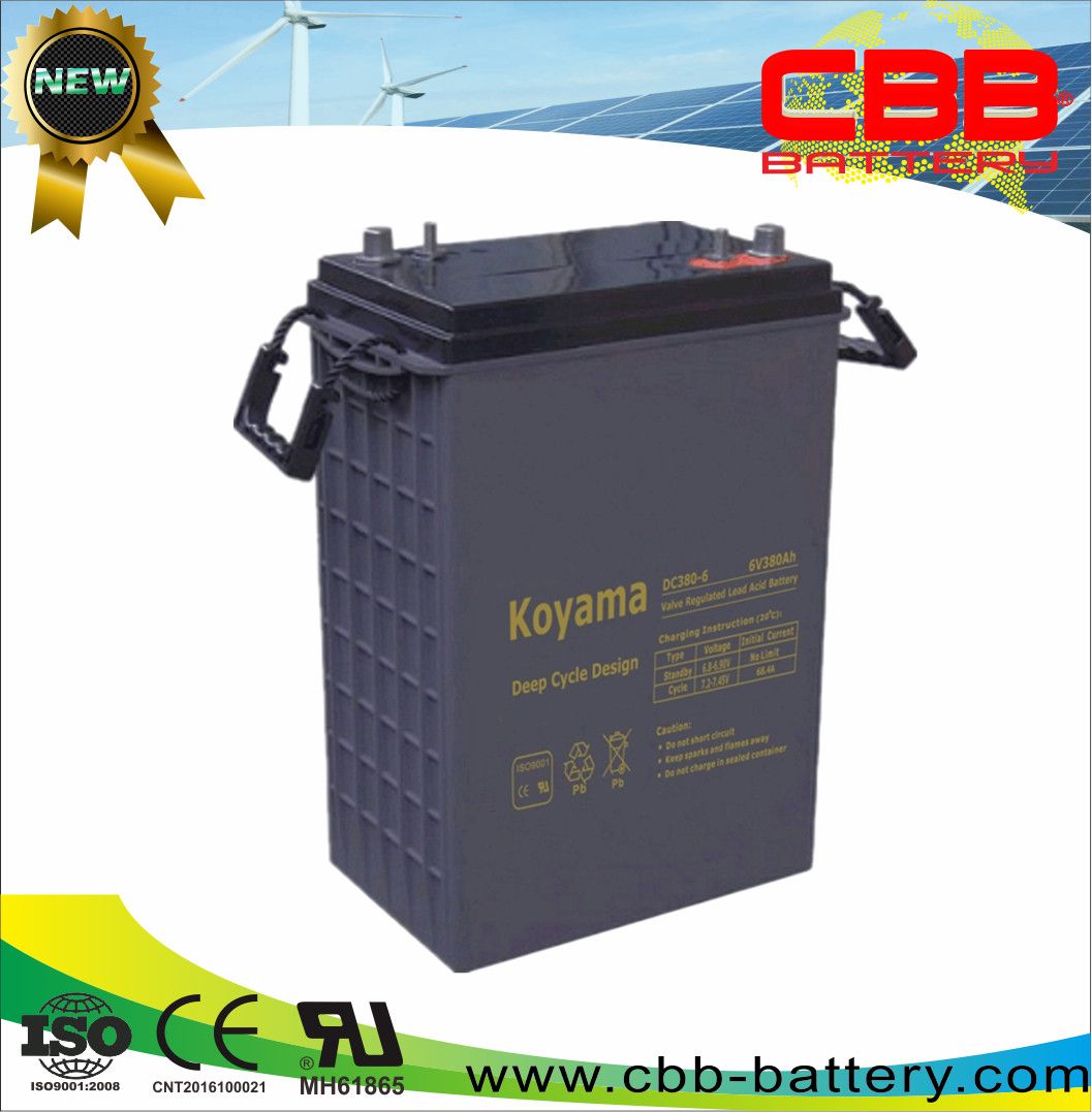 380ah 6V Deep Cycle Golf Cart/ Marine Battery