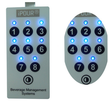 Push Button Pet PC Flexible Metal Dome Membrane Switch Keypad