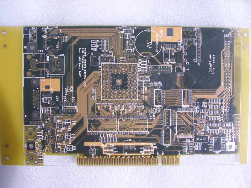 105um 1.6mm Yelow Soldermask 4L PCB