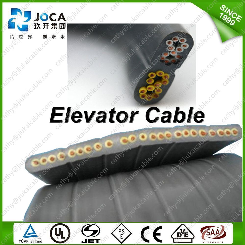 Jiukai/OEM Factory Price 24*1.0mm2 Flat Travelling Crane Cable
