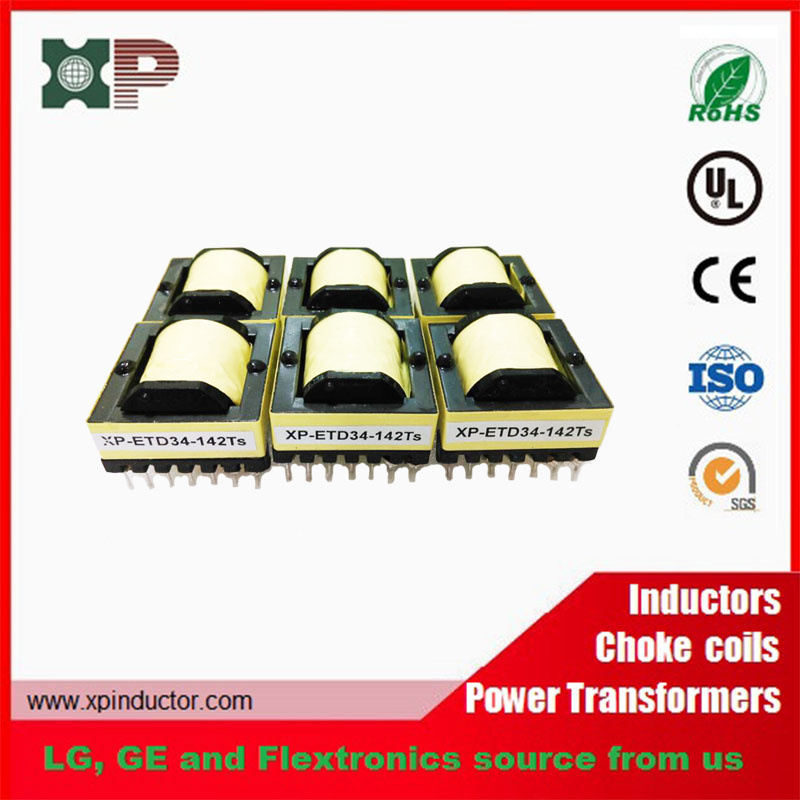RoHS Certificated Etd34 Type Power Transformer for Audio and Lighting Equipments