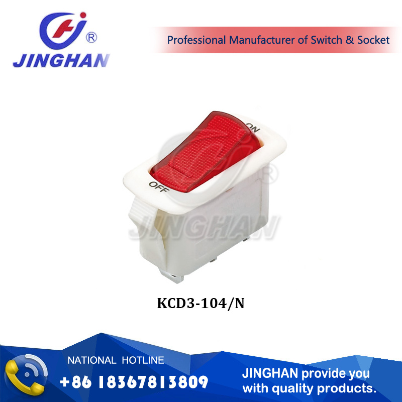 Kcd3-104/N Jingahn 16A 250V Rocker Switch