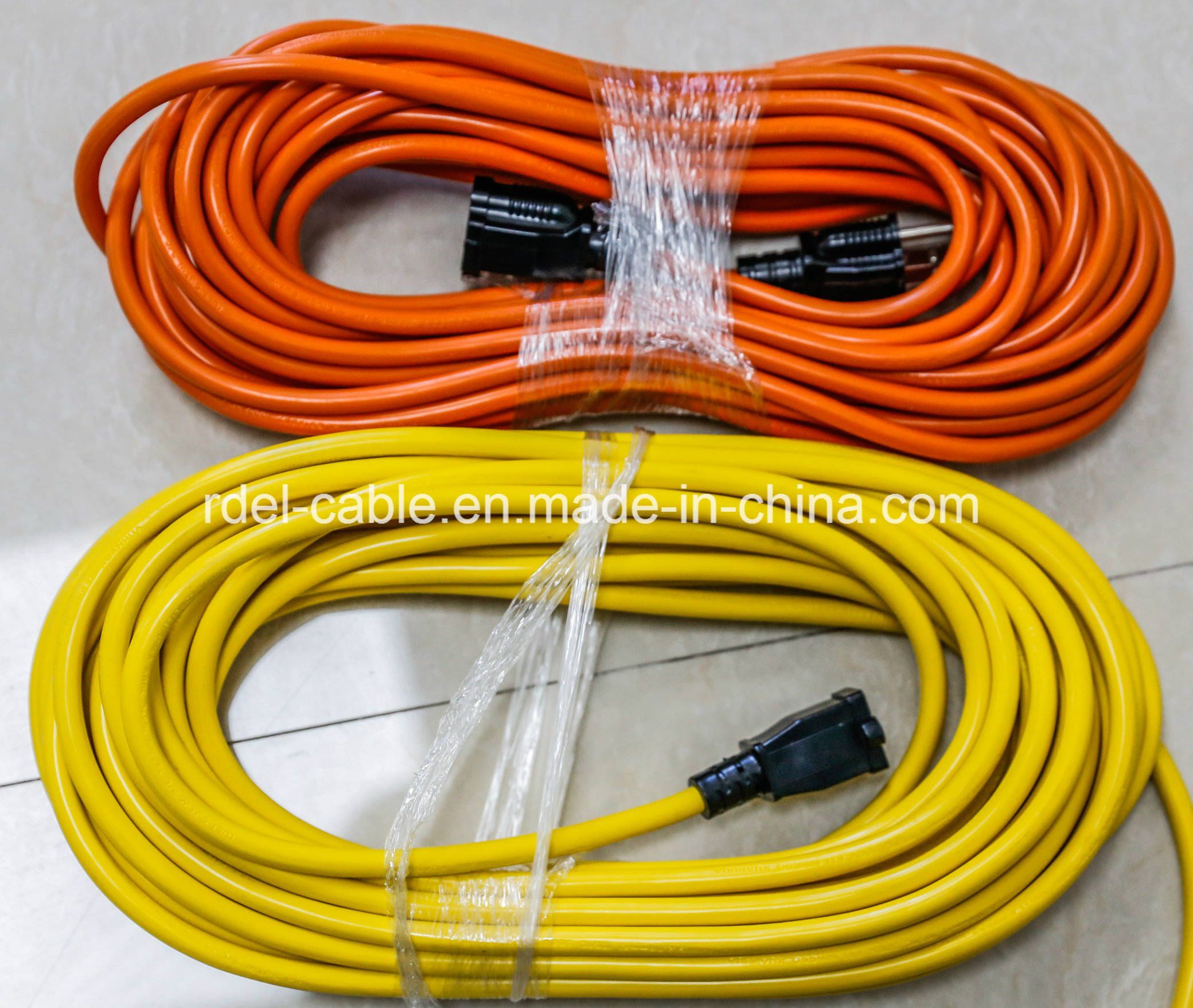 Power Extension Cord - NEMA 5-15r to NEMA 5-15p - 16 AWG Power Extension Cable Cord - 125 Volts at 13 AMPS UL Approval