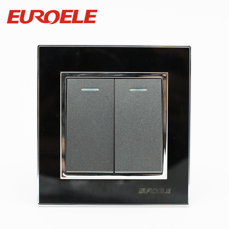 Universal Acrylic Plate OEM Color 250V/10A Wall Switch and Socket