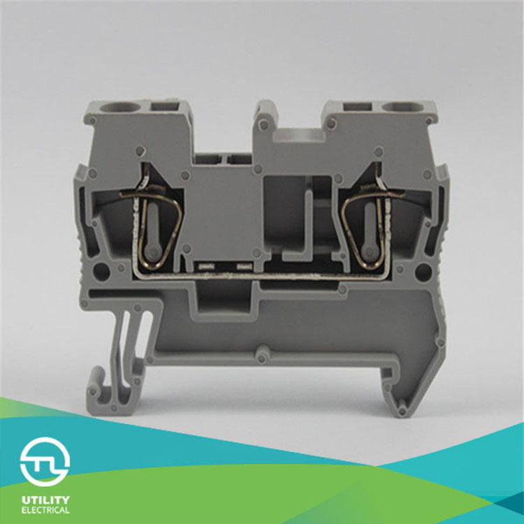 Earthing Clamp 2.5mm2 Spring Type DIN Rail Terminal Block
