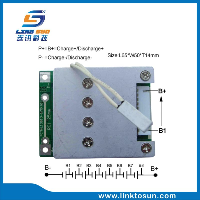 8s 20A Li-ion Li Poly Battery PCM BMS with Balance