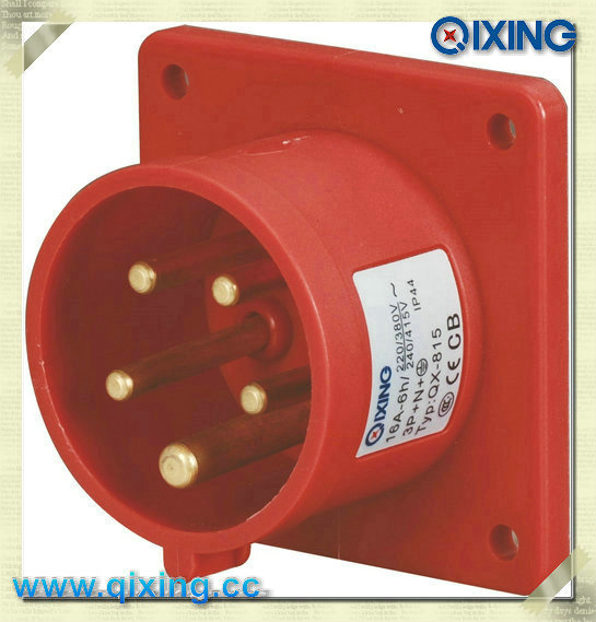 En 60309 5p 16A 400V Three Phase Industrial Panel Mounted Plug