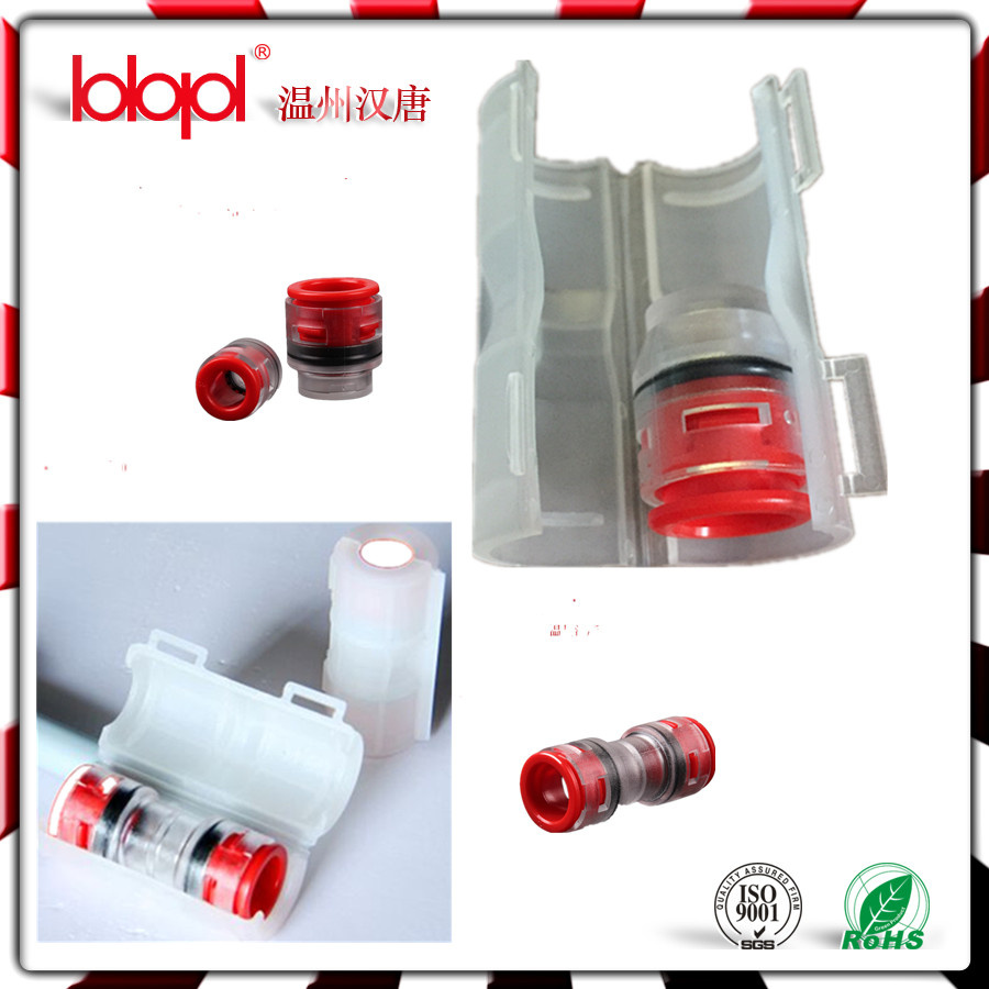 Reinforced Micro-Duct Connector dB for 8mm and Safely Clips, Microduct Connector
