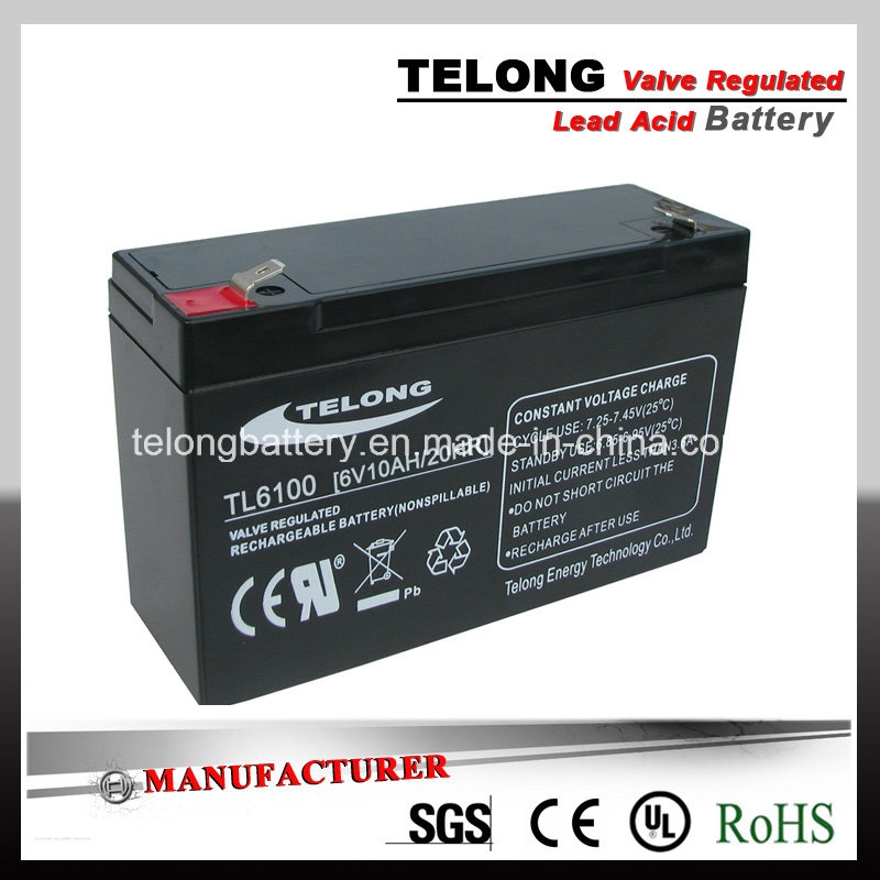 6V10ah Rechargeable Lead Acid Battery