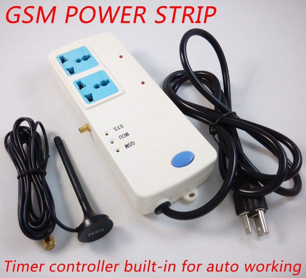 GSM Remote Control Controller Power Strip with Auto Working Timer