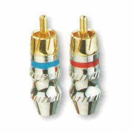 RCA Audio Male Connector with Gold Tip