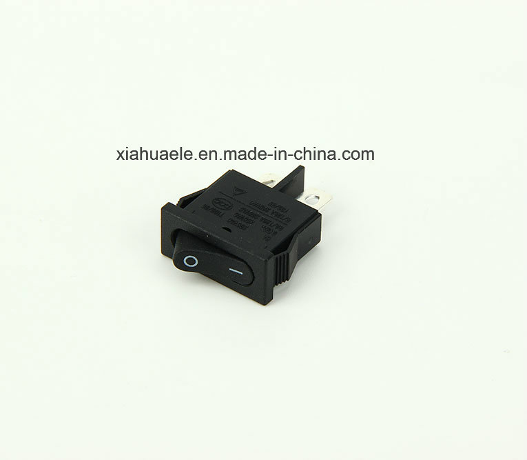 Kcd1-H2 2 Pin Industrial Electric Right Angle Single Pole Rocker Switch