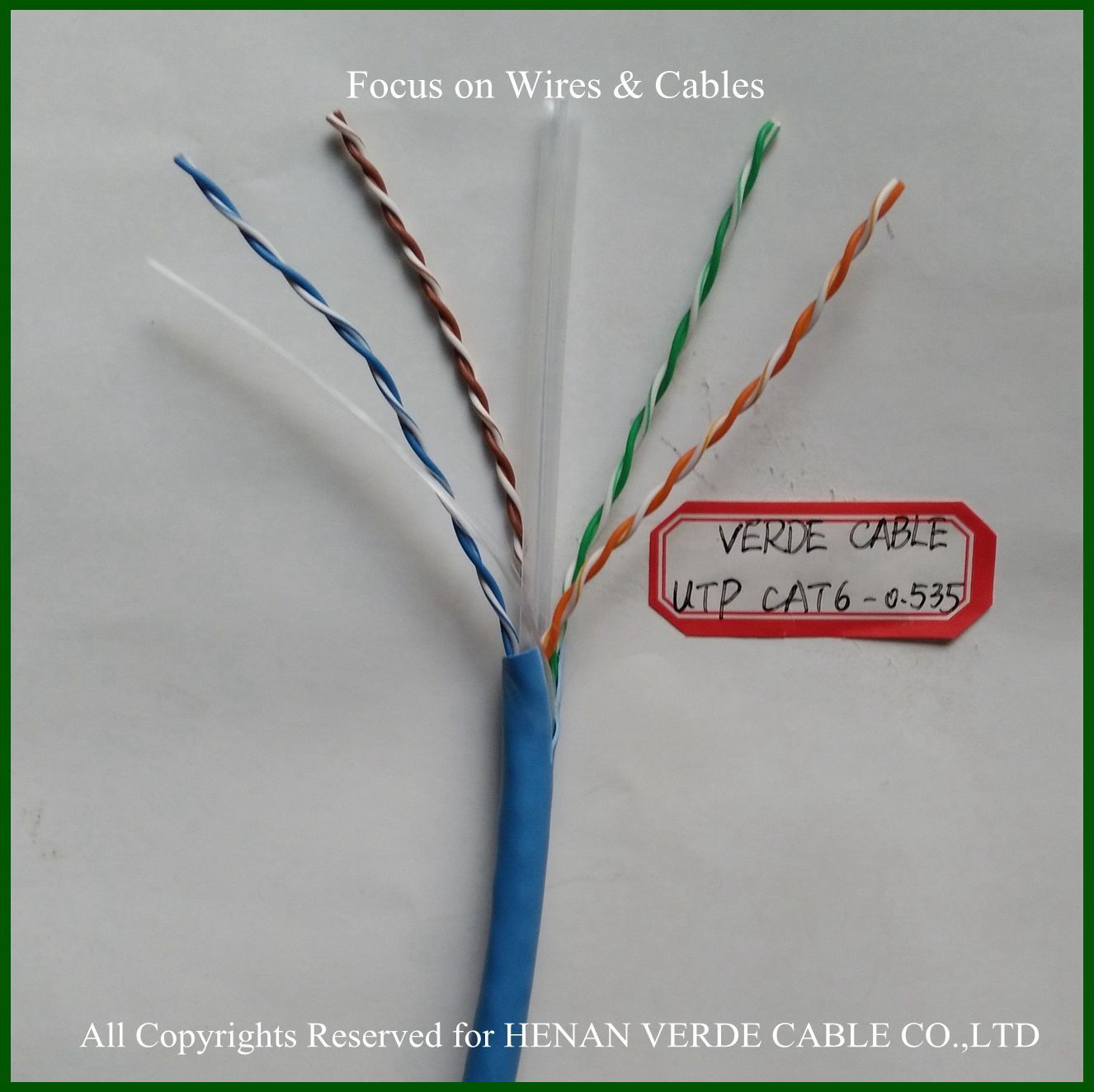 Different Size Customized LAN Cable UTP CAT6 Cable