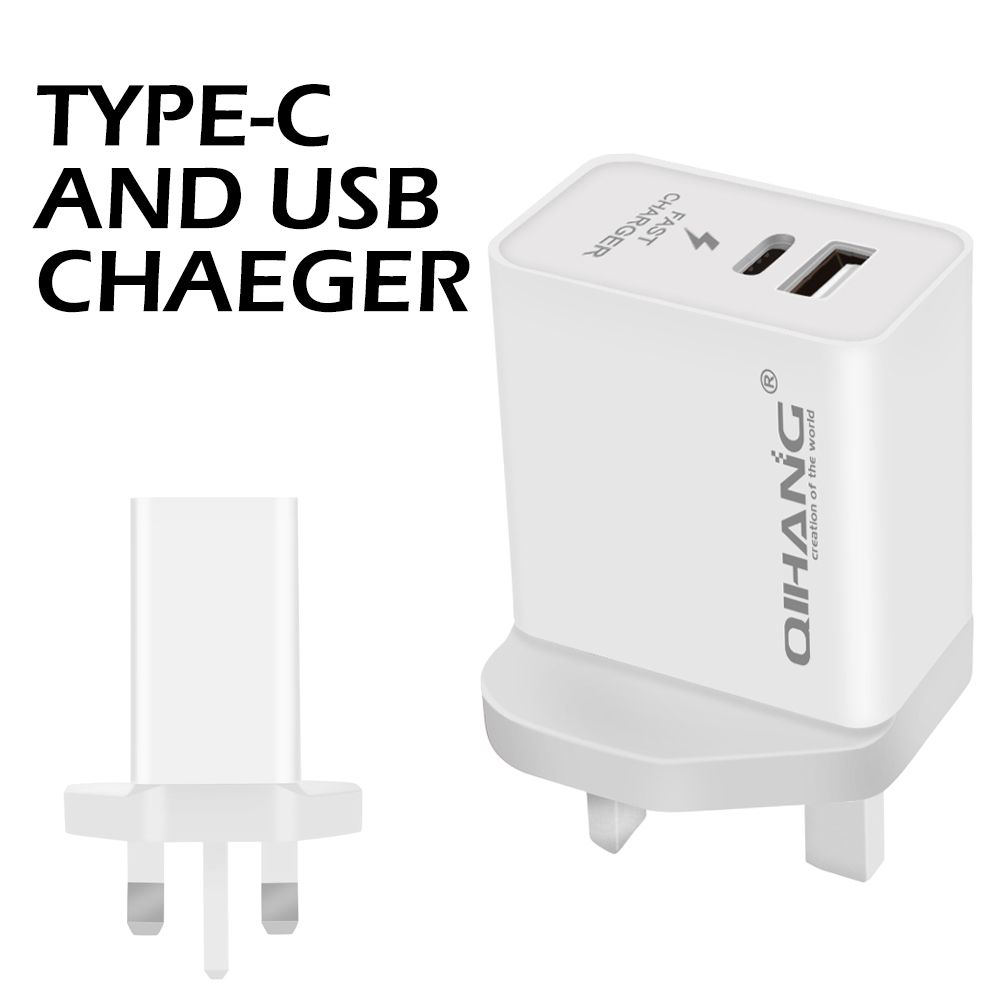 2.4A Signal USB Fast Mobile Phone Adapter Charger for UK
