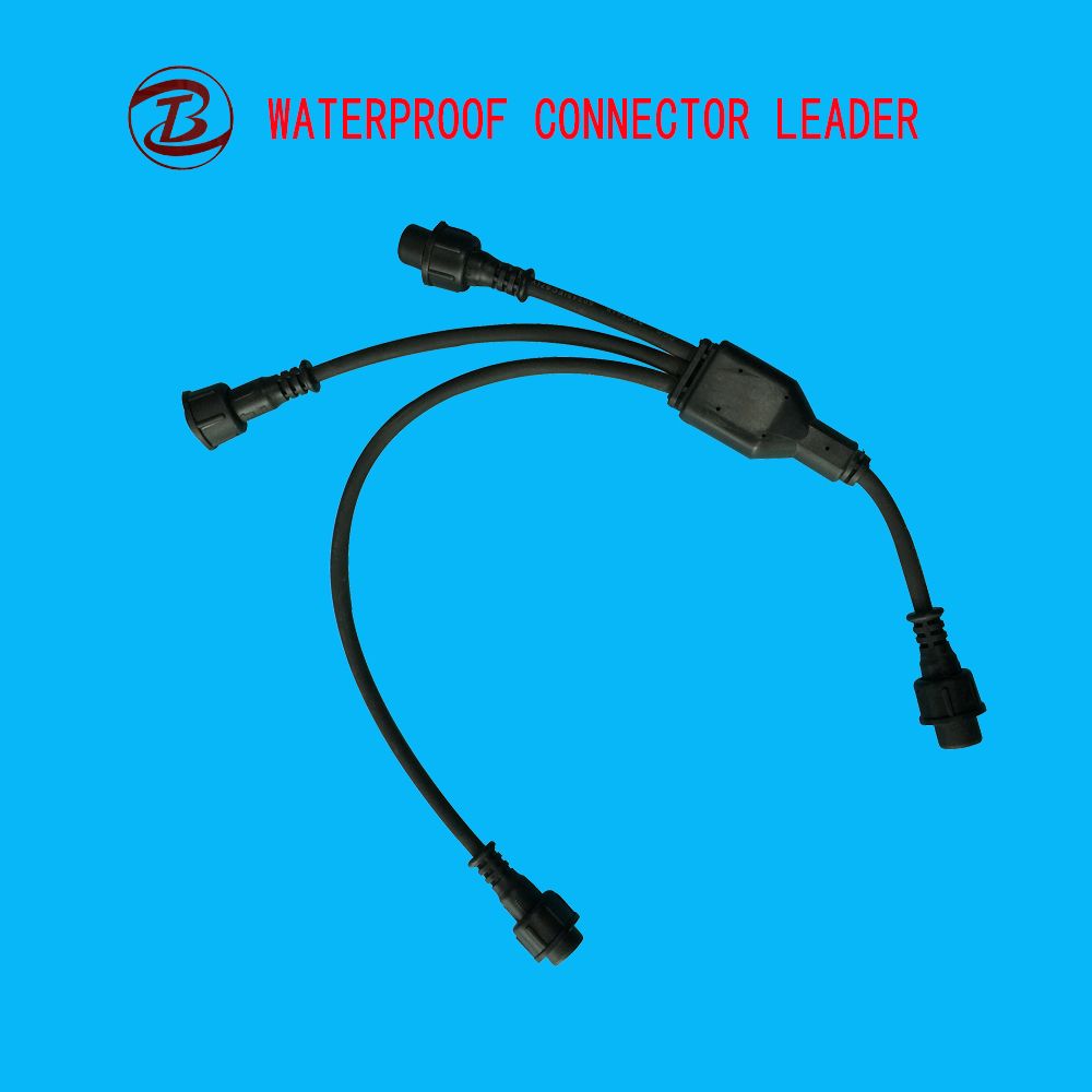 Y Type Screw 2 Pin 3 Pin IP67 AC Power Waterproof Connector