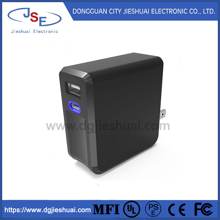 USB Type-C 45W Pd Charger for New MacBook/Pixelbook/iPhone 8/8 Plus/X/Samsung