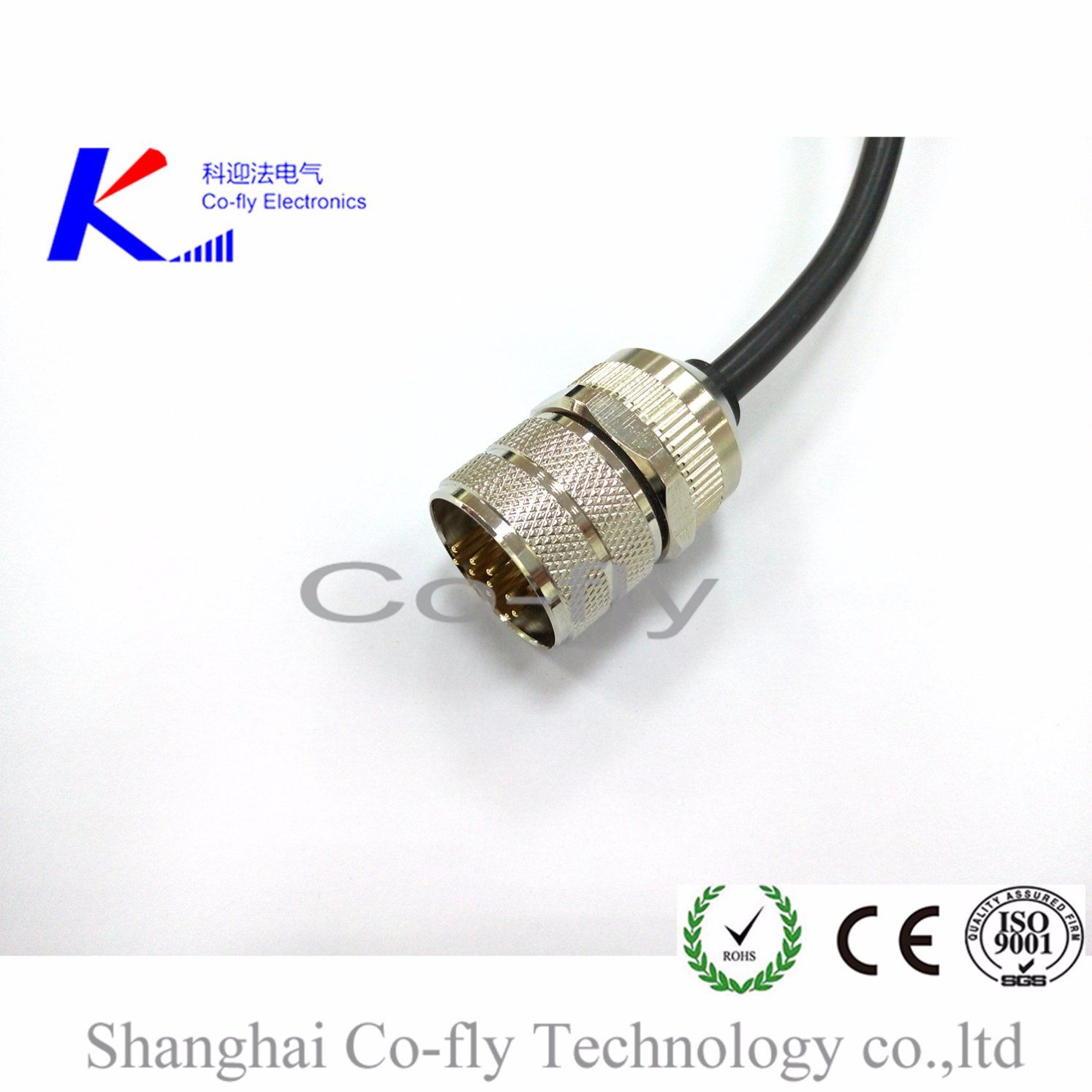 M23 12 Pin Shielded Male Aviation Waterproof Cable Connector