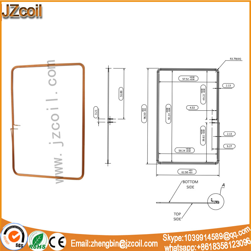 2.2uh RFID Antenna Coil for POS Terminal