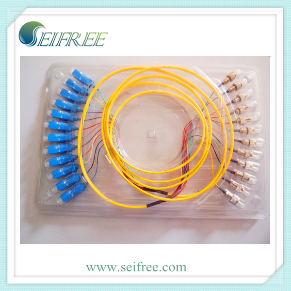 12 Cores Sc-FC Fiber Optical Patch Cord Cable