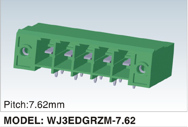 Wanjie Plug-in Terminal Block Connector Can Be Fixed (WJ3EDGRZM-7.62)