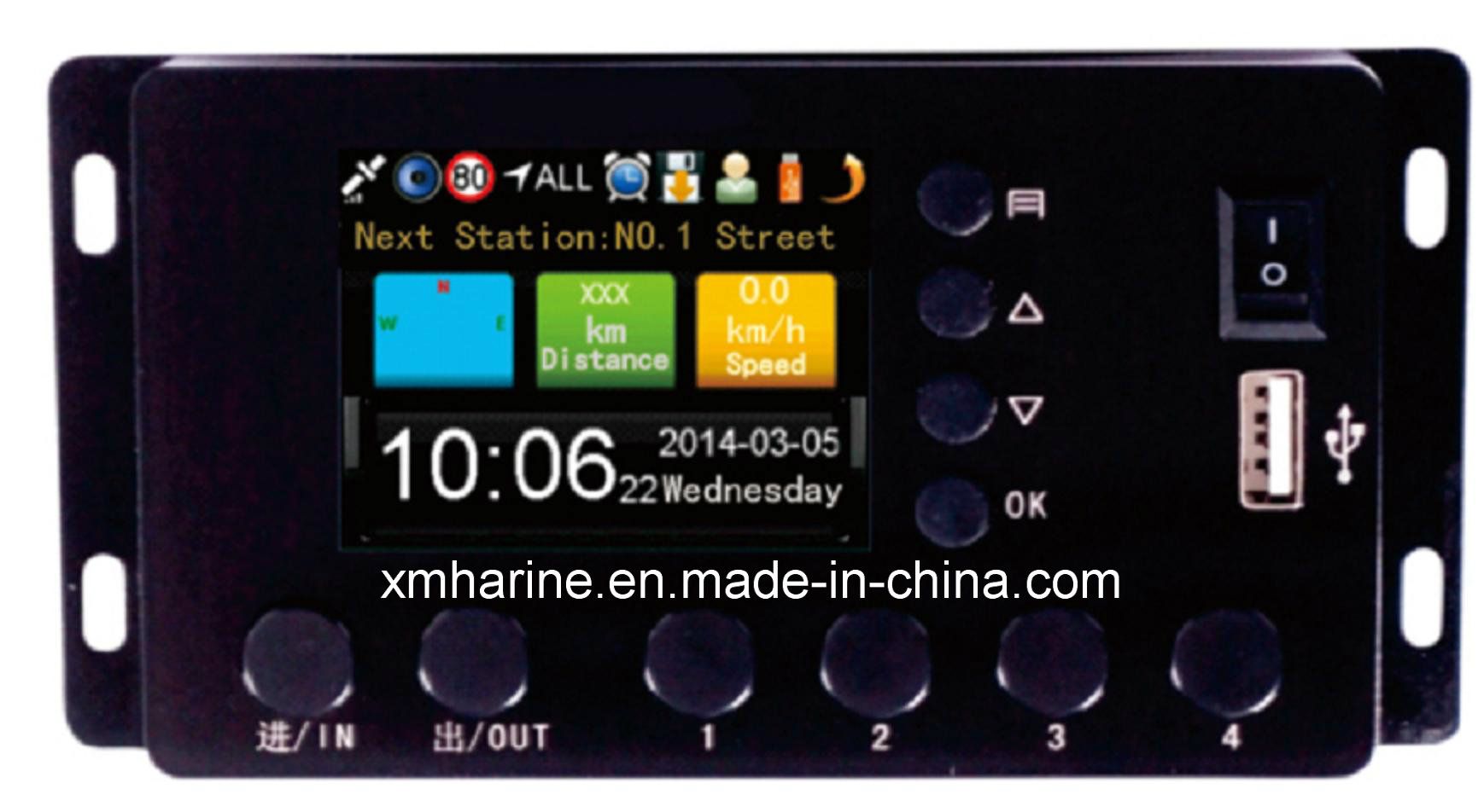GPS Navigation System Bus GPS Station Reporter
