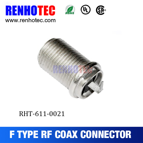 90 Degree F Female Jack Connector for Cable